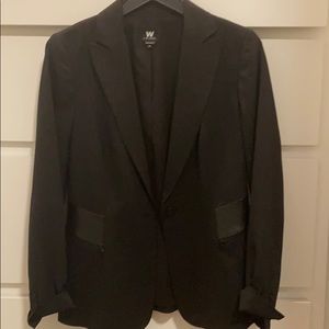 Black blazer with single button